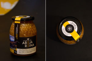 Diseño de etiqueta de miel Asturias