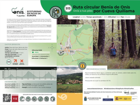 Diseño señalización rutas Onís