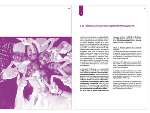 Diseño de guía de Formación Profesional en Andalucía